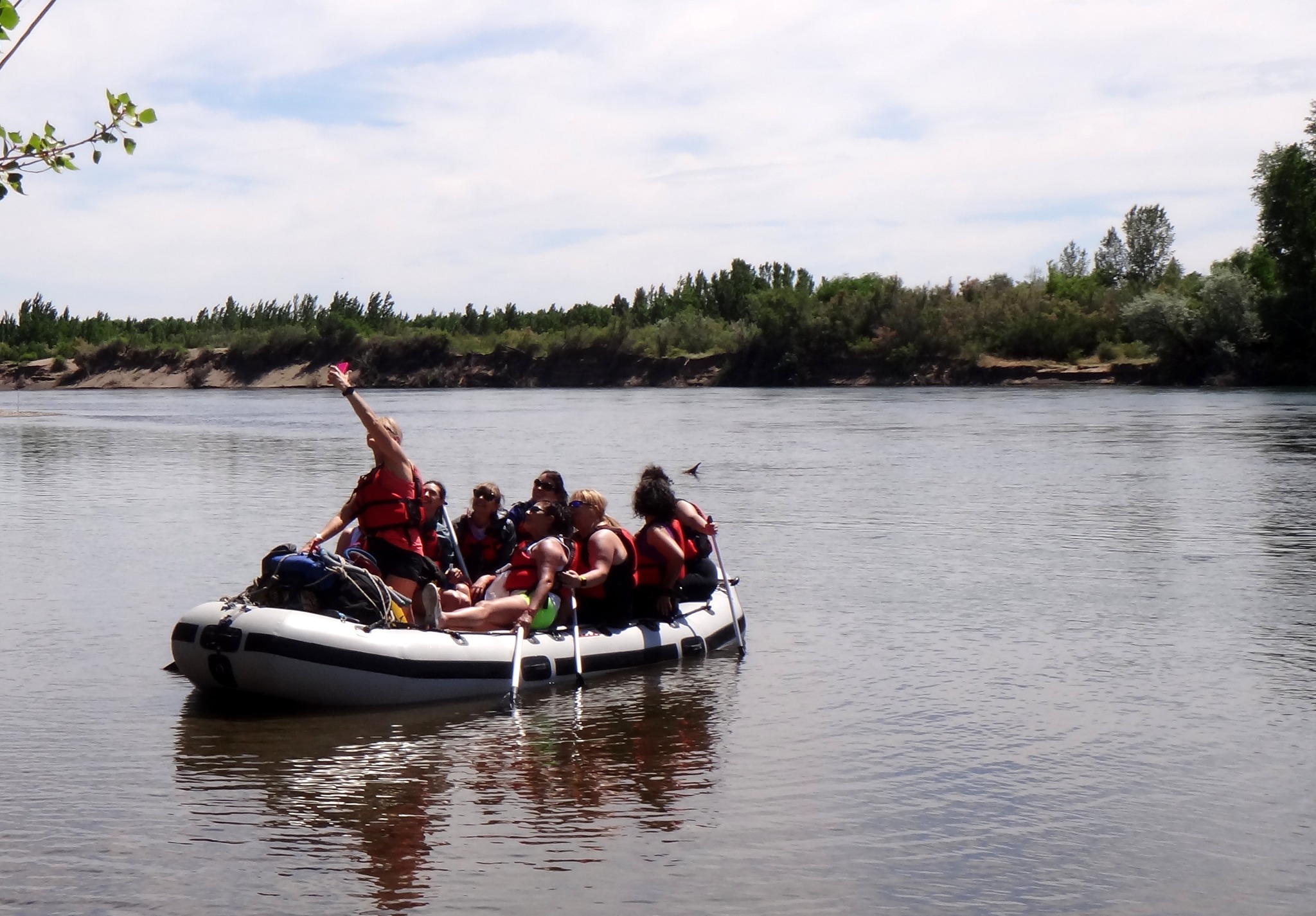 Flotada por el Río Negro